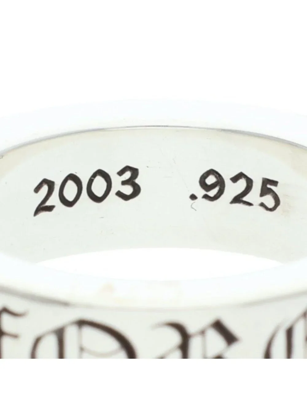 Chrome Hearts Spacer Forever Silver Ring